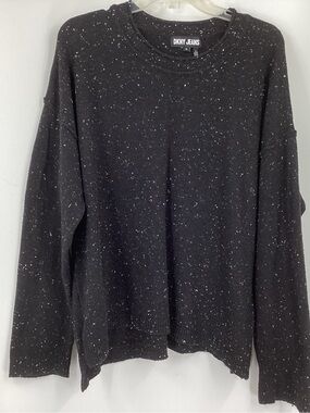 ***DKNY Jeans Black Speckled Crewneck Sweater *** XL